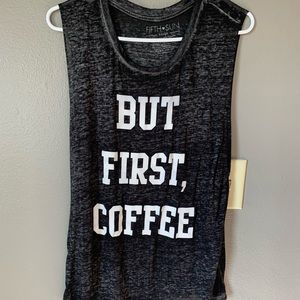 But first, coffee tank